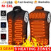 9 Heated Vest Zones Electric Heated Jackets Men Women