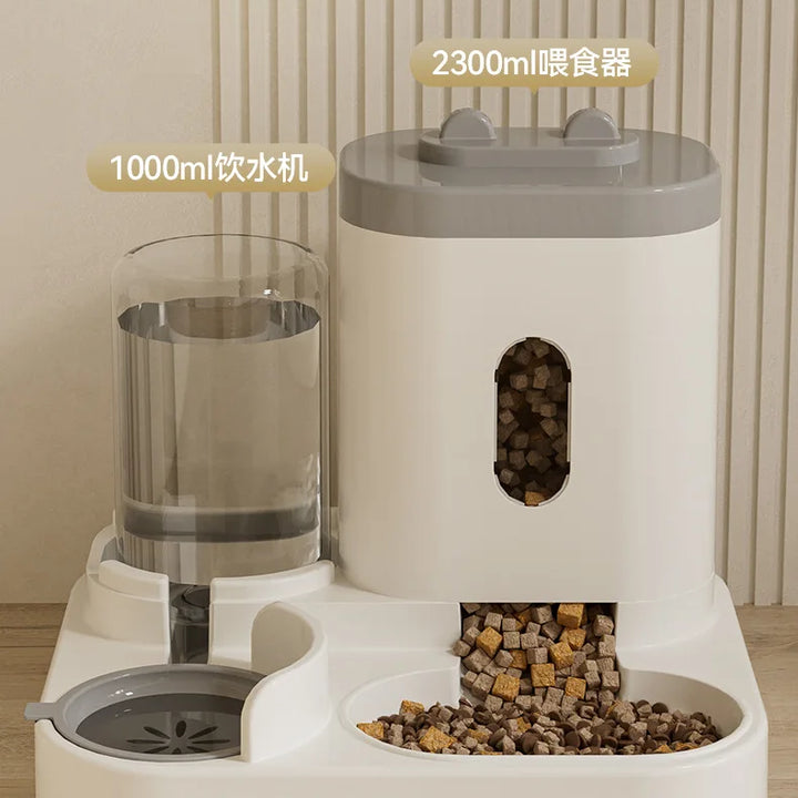 Automatic Feeder Cat Dog Food Bowl With Water